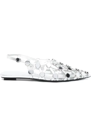 The Attico Grid ballet flats