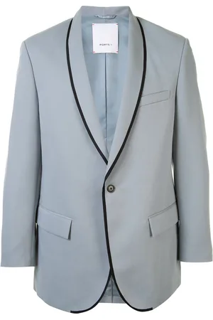 Ports V Shawl-lapel single breasted blazer