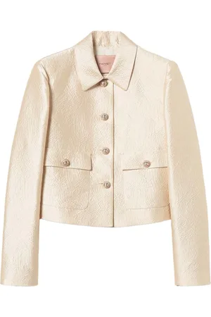 Twin-Set Brocade jacquard cropped jacket