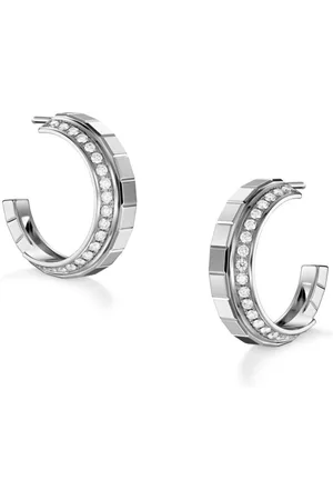 Chopard 18kt gold Ice Cube diamond earrings