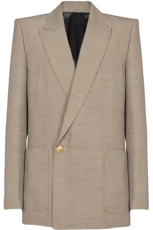Balmain Mélange-effect blazer