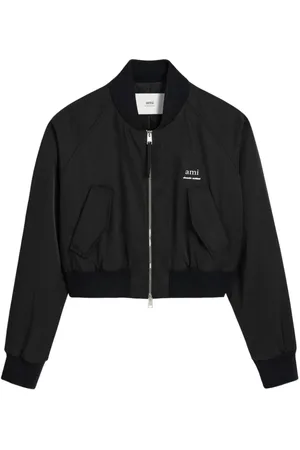 Ami Logo-lettering bomber jacket