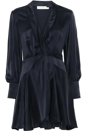 ZIMMERMANN Silk wrap mini dress