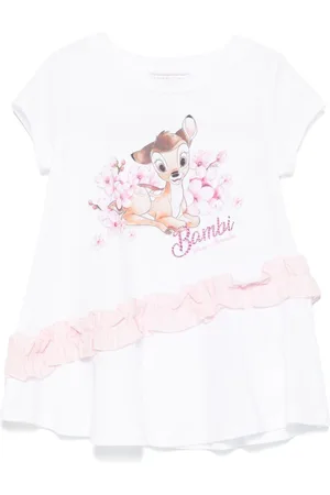 MONNALISA X Disney Bambi-print T-shirt