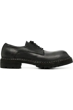 GUIDI Horse full grain derby shoes