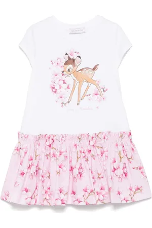 MONNALISA X Disney Bambi-print dress