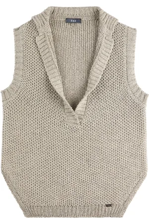 FAY Plunging-neck gilet