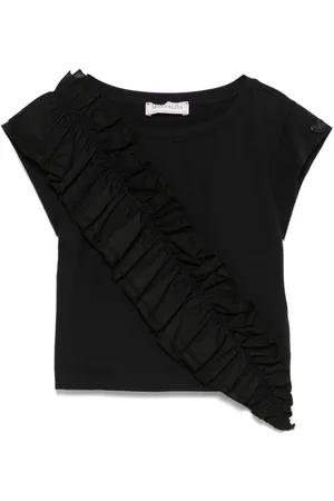 MONNALISA Ruffled-trim T-shirt