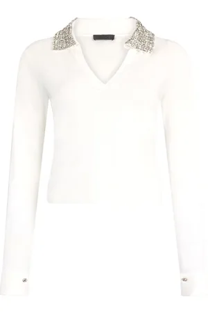 Liu Jo Rhinestone polo top