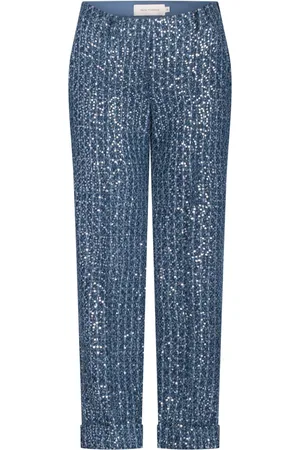 Silvia Tcherassi Sequin-embellished straight trousers