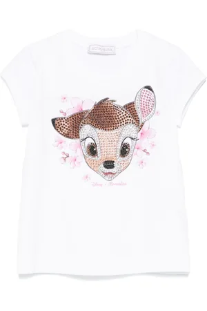 MONNALISA X Disney Bambi-print T-shirt