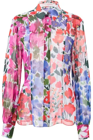 Carolina Herrera Jardin-print blouse