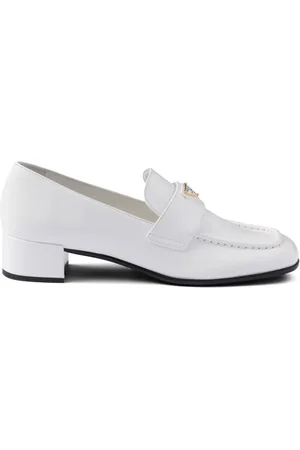 Prada 35mm brushed-leather loafers