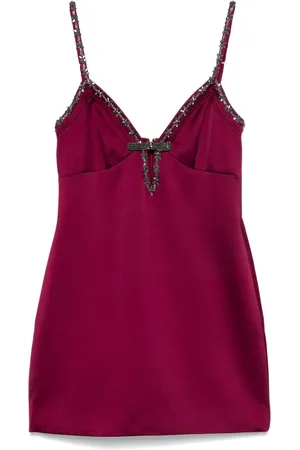 Self-Portrait Satin mini dress