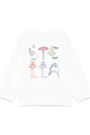 Stella McCartney Woodland-lettering crew-neck sweatshirt