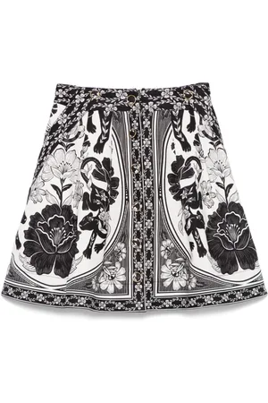 Farm Rio Flower Leopard mini skirt