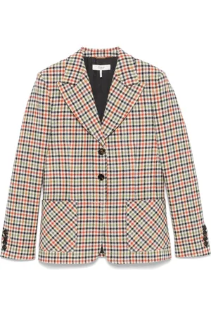 Chloé Checked tailored blazer