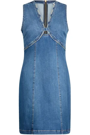 Liu Jo Chain-detail denim mini dress
