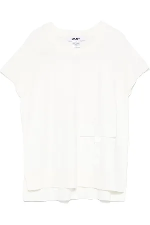 DKNY Ribbed-knit T-shirt