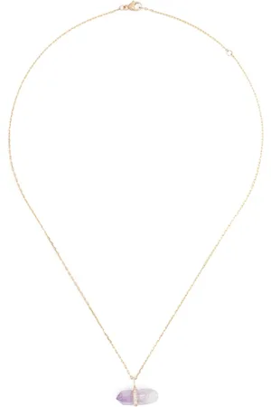 JIA JIA 14KT yellow Veracruz diamond and amethyst necklace