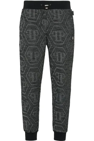 Philipp Plein Monogram-jacquard track pants