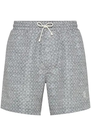 Brunello Cucinelli Graphic-print swim shorts