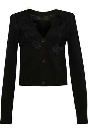 Oscar de la Renta Floral Guipure lace cardigan