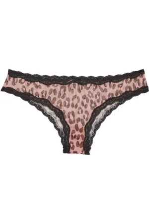 FLEUR DU MAL Leopard-print sheer bra