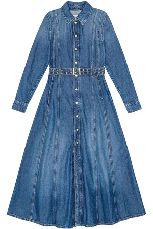 Ganni Denim maxi dress