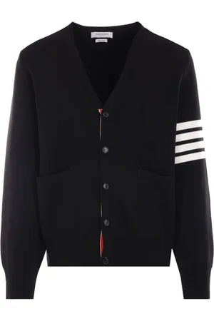 Thom Browne Stripe-detail cotton cardigan