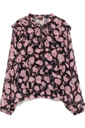 HUGO BOSS Floral-print blouse