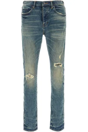 Purple Brand Ripped-detailing jeans