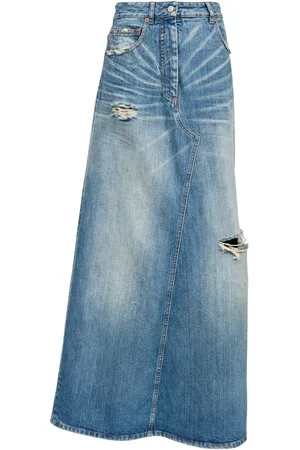 Maison Margiela Logo-patch midi skirt