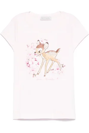 MONNALISA X Disney Bambi-print T-shirt