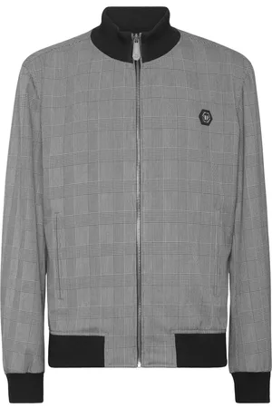 Philipp Plein Checkered bomber jacket