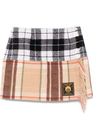 Marine Serre Tartan mini skirt