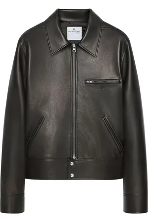 Courrèges Zip-up leather jacket