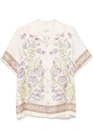 Etro Floral-print bowling shirt
