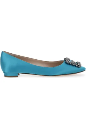 Manolo Blahnik Hangisi satin ballerina shoes
