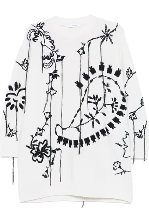 Max Mara Embroidered mini dress