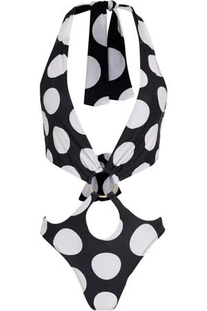 AMIR SLAMA X Jade Jade polka dot-print swimsuit
