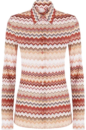 Missoni Zigzag-pattern lamé shirt