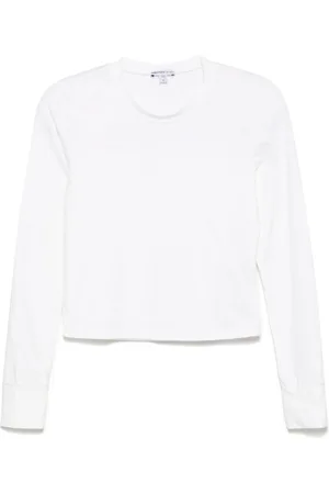 James Perse Cropped long-sleeved T-shirt