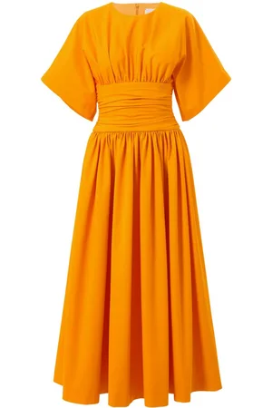 Carolina Herrera Cummerbund-waist midi dress