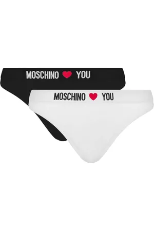 Moschino Logo thongs (pack of two)