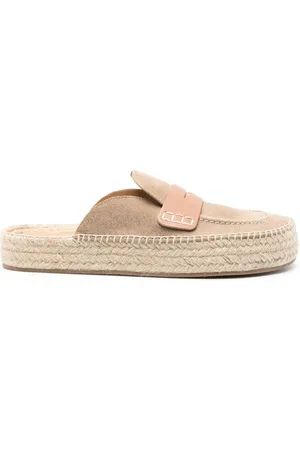 J.W.Anderson Penny-slot suede espadrilles