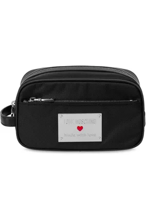 Moschino Logo-plaque make up bag