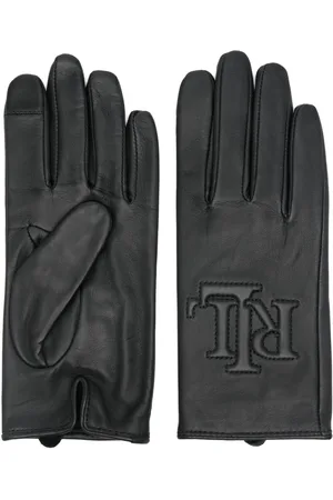 Ralph Lauren Logo-embossed leather gloves