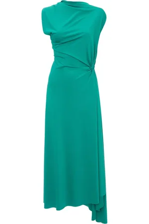Victoria Beckham Draped asymmetric midi dress