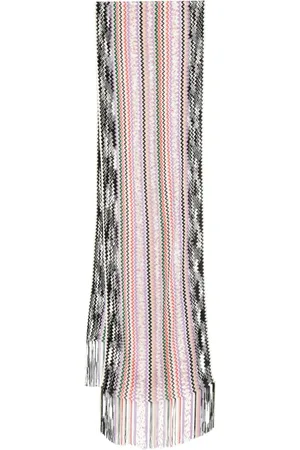 Missoni Fringed zig zag scarf